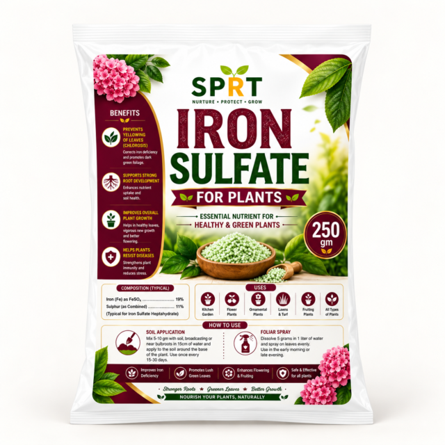 Original SPRT Iron Sulfate for Plants 250g product pouch