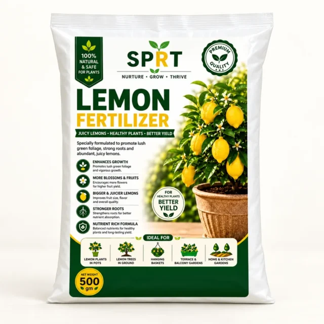 SPRT Lemon Fertilizer 500g product pouch for citrus plants